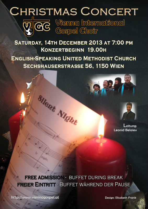 VIGC Flyer for the Christmas Concert
